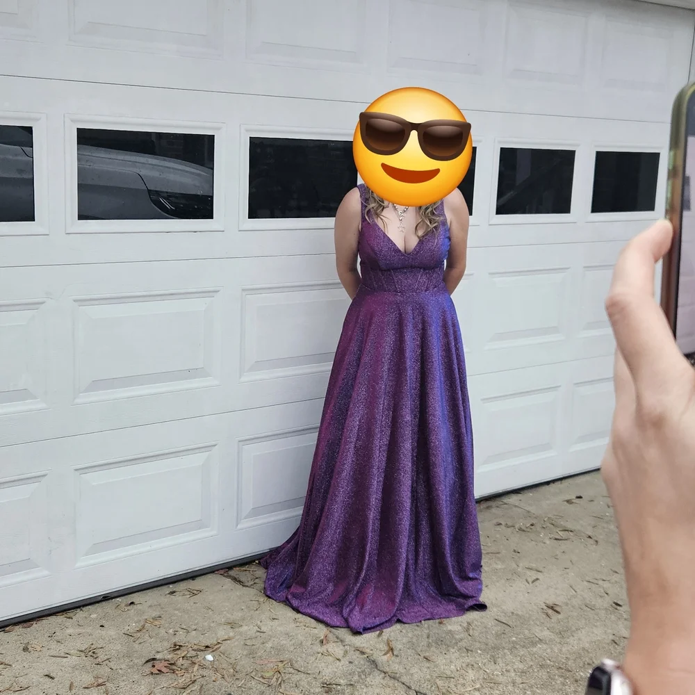 Elegant Purple Maxi Dress - Picture 1 of 6